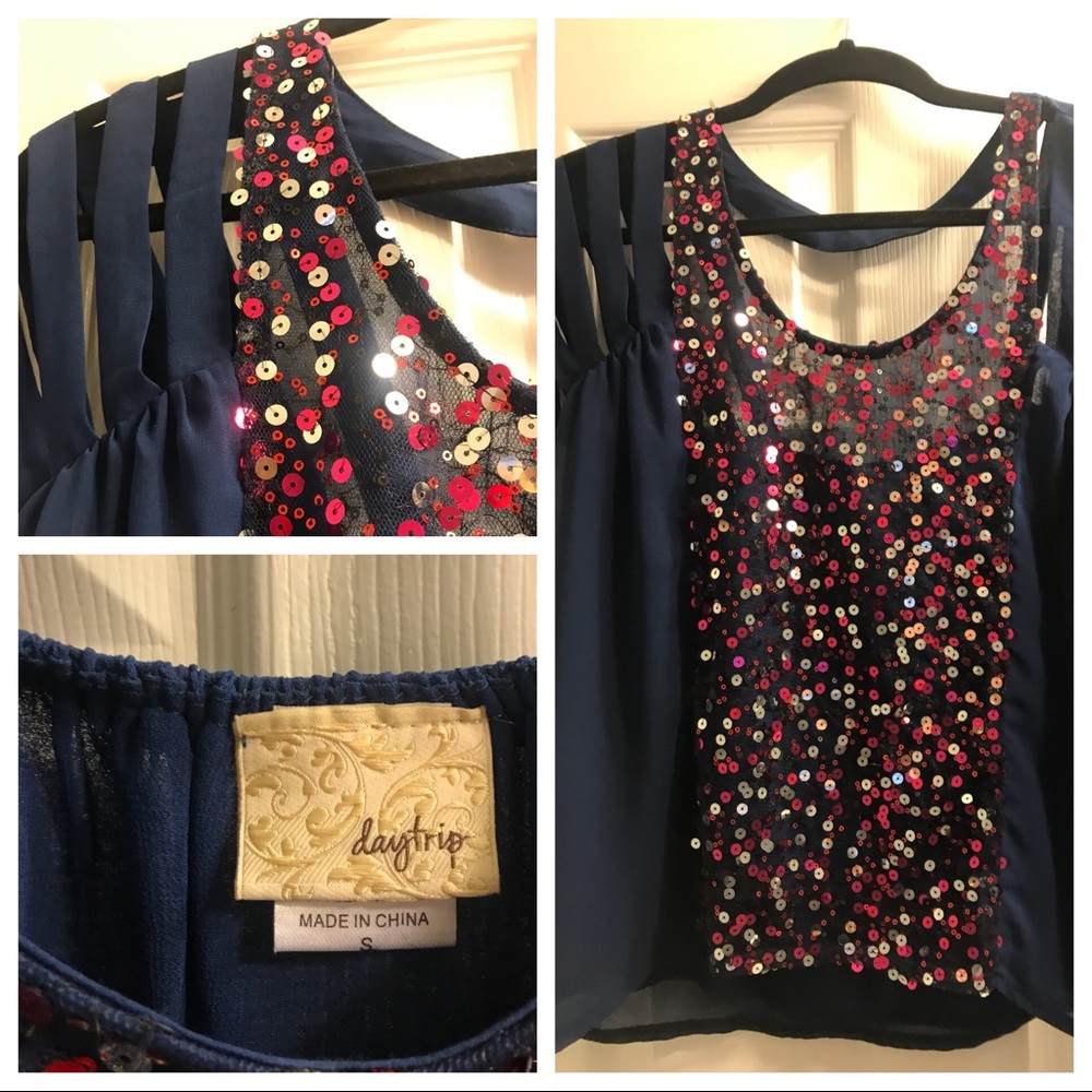 Daytrip sequin top